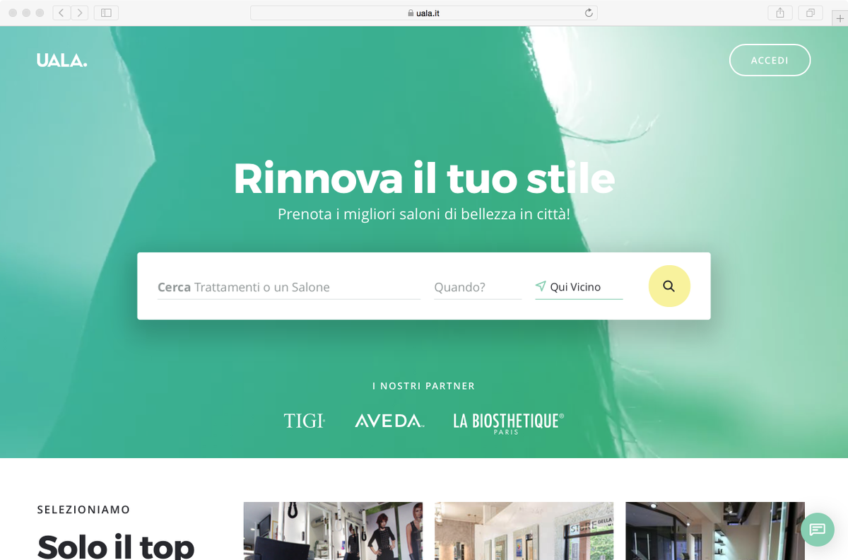 Have you ever seen a more beautiful marketplace? Proud of Uala’s new design, our partners from Italy uala.it
