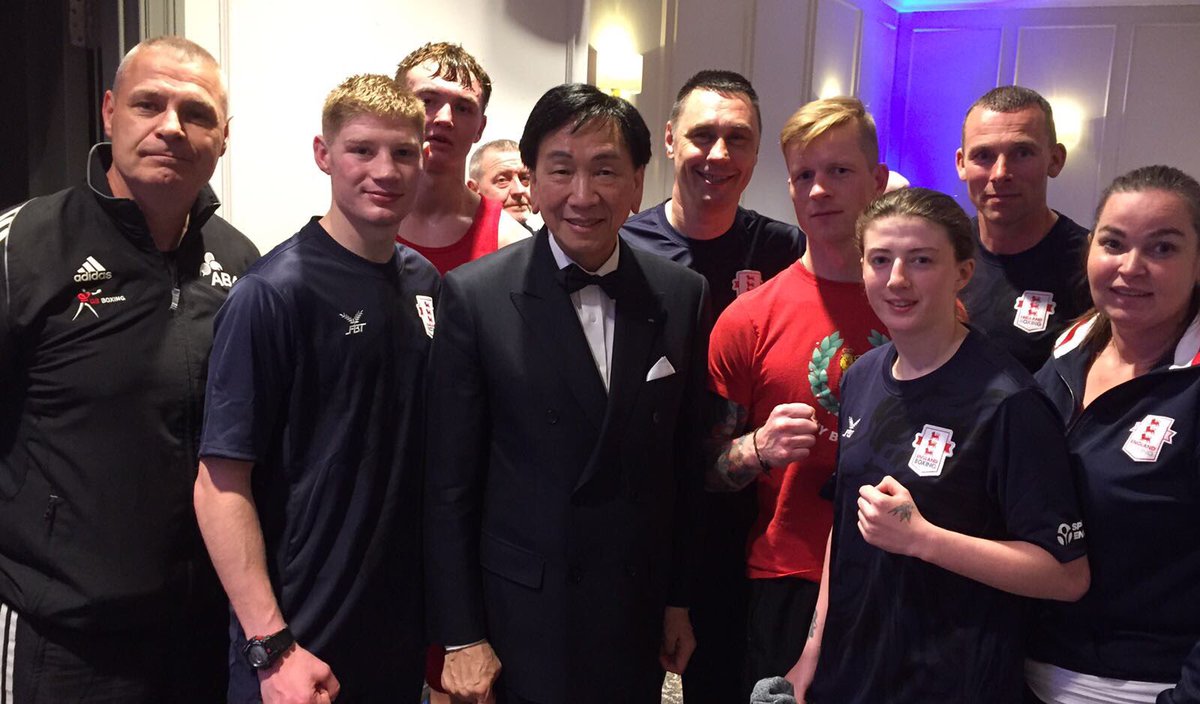 <a href="/armyboxingteam/">British Army Boxing Team 🔴🇬🇧🔴</a> 's <a href="/RyanFillingham1/">Ryan John Fillingham</a> representing <a href="/England_Boxing/">England Boxing</a> meeting Mr AIBA - President Dr Wu <a href="/AIBA_Boxing/">Aiba Boxing</a> 🔴#ABT #boxing