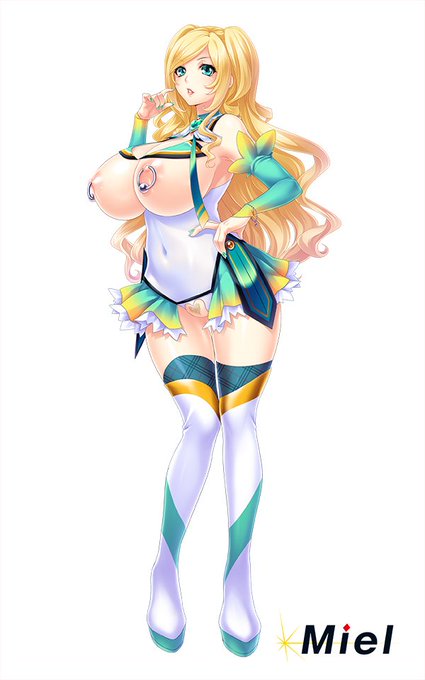 「爆乳人妻戦士ピュア・メイデン」
全身立ち絵のご紹介。今回は改造衣装です②

明日5月26日DL版発売予定です!
(https://t.co/q5UZKRIXA8)
#人妻 #爆乳 