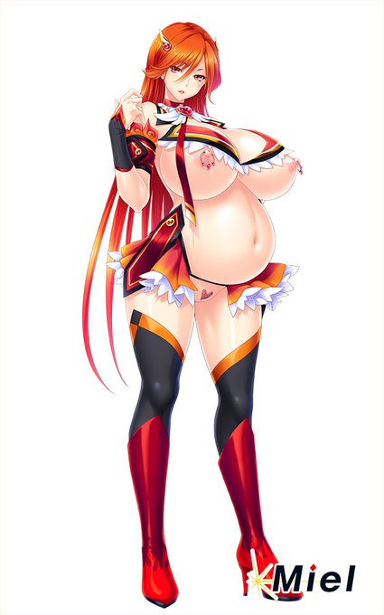 「爆乳人妻戦士ピュア・メイデン」
全身立ち絵のご紹介。今回は改造衣装です①

明日5月26日DL版発売予定です!
(https://t.co/q5UZKRrmIA) 