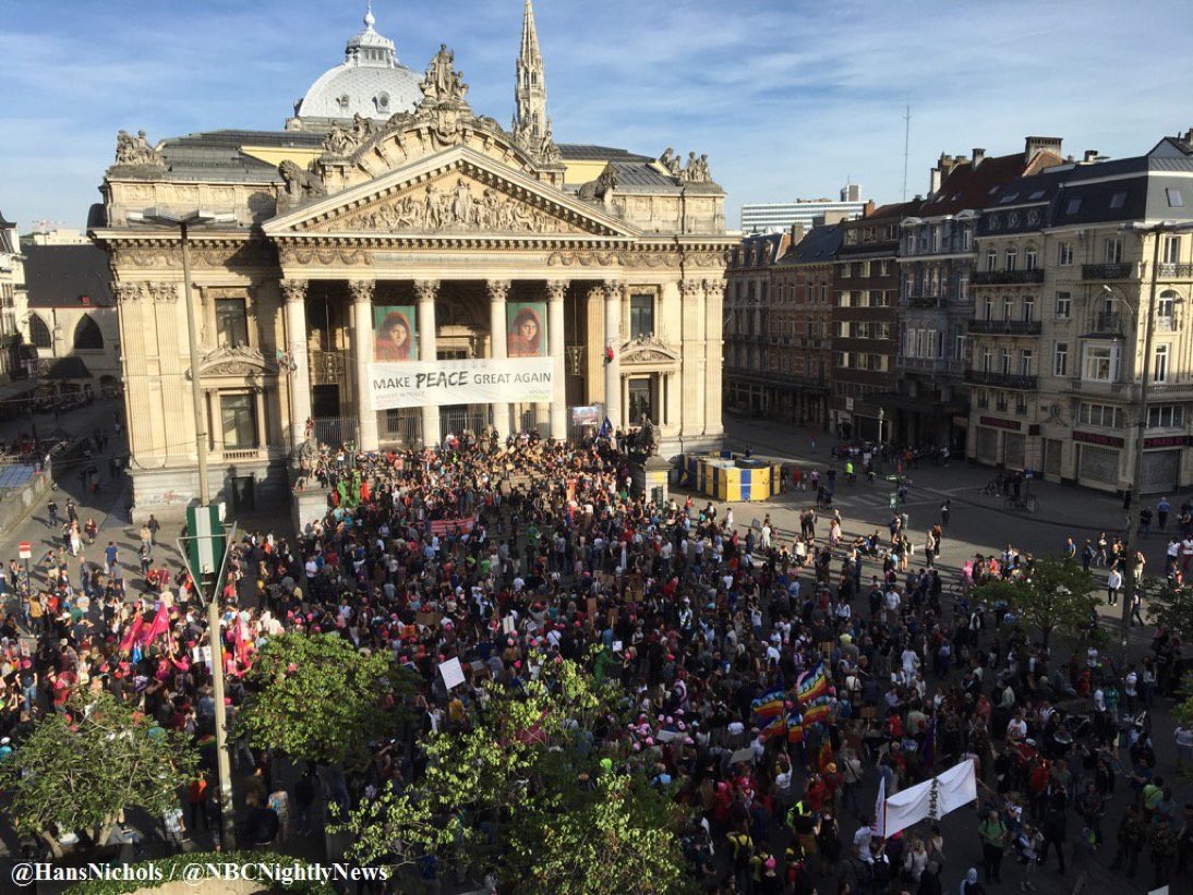 AgentHijaz's tweet photo. The world knows these are protesters in Brussels, but we also know when Mogul sees a big crowd…@agentTork will be doing another headcount. https://t.co/sAt00oL5yI