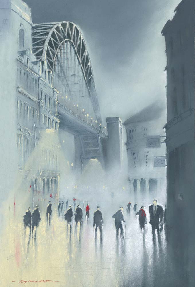 Tyne Bridge - Mist by Roy Francis Kirton ow.ly/Q68dq #Art #Newcastle <a href="/luvthenorth444/">luvthenorth.com</a>