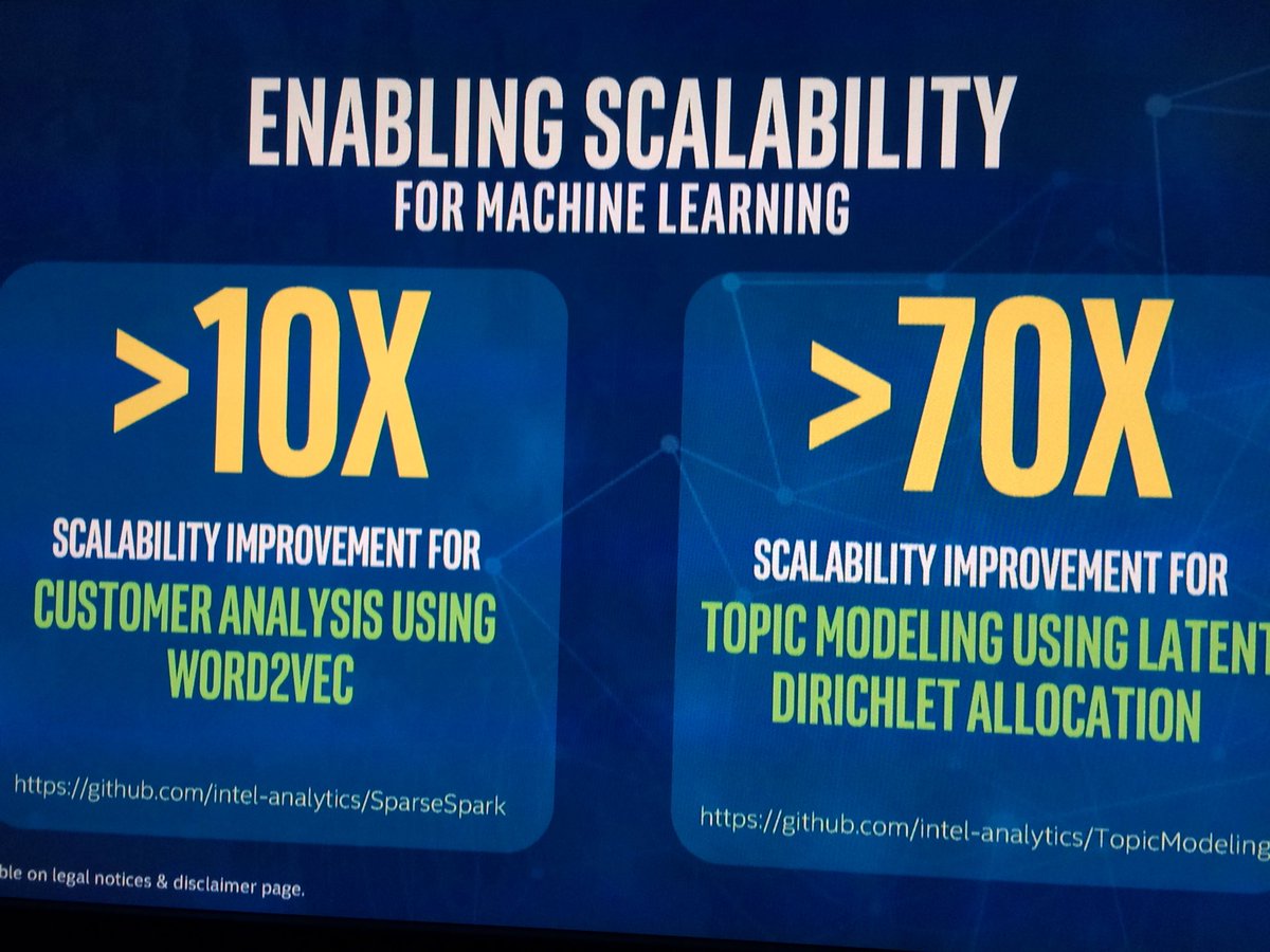 bigdata's tweet image. Ziya Ma @intel on their impressive set of open source machine learning libraries on top of @ApacheSpark #StrataHadoop London