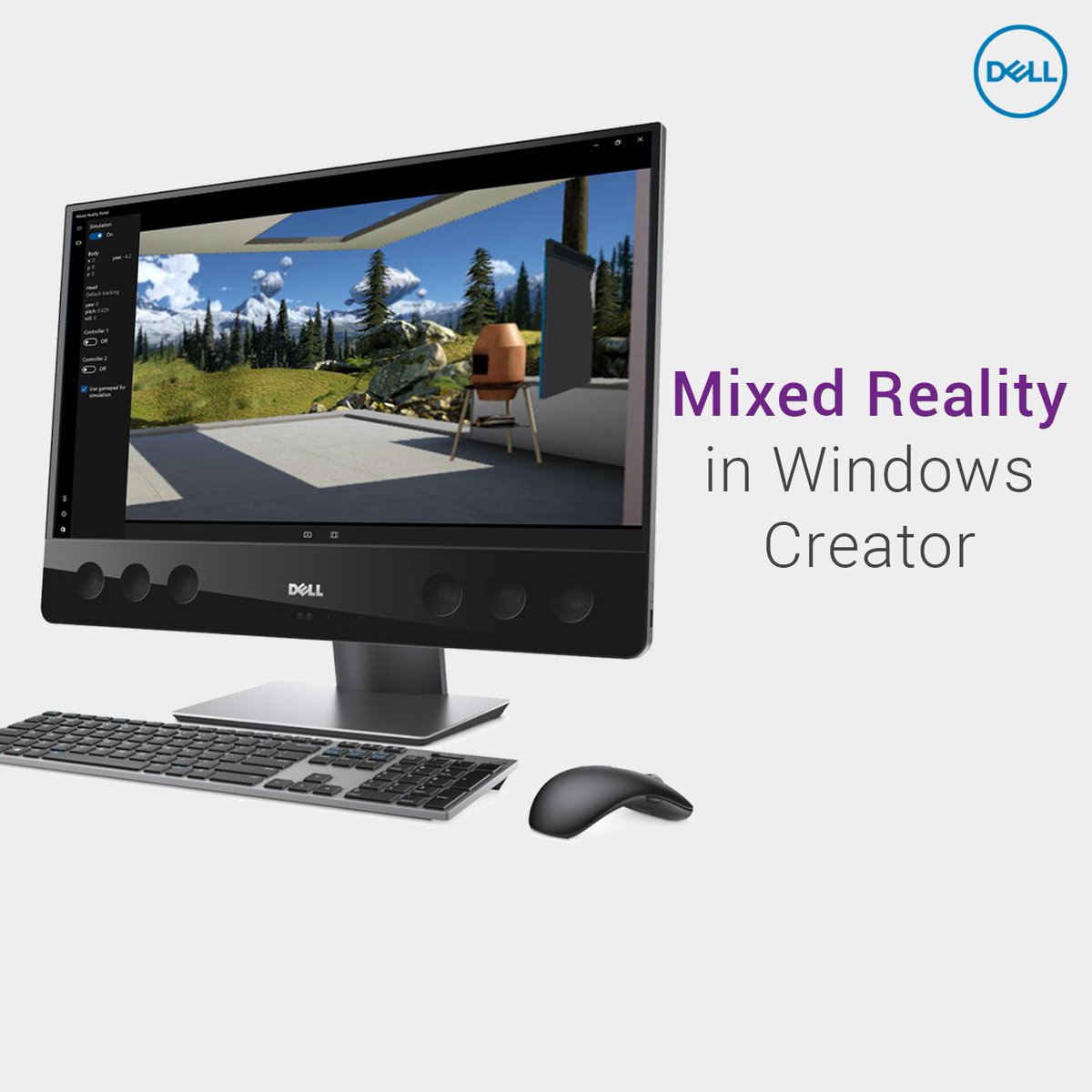 DellAiuta's tweet image. Vediamo ancora qualche novità di #WindowsCreator: la #MixedReality. 
Il mix tra reale e virtuale: se siete curiosi dell.to/2rU6Fy5
