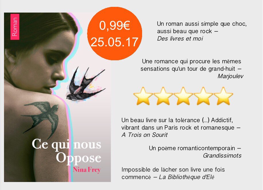 NinaFrey_'s tweet photo. Tout dernier jour de promo pour | Ce qui nous oppose | https://t.co/hE9FenYoB0
#LesBonnesChosesOntToujoursUneFin #LecteursEnOr #TinaEtMax https://t.co/9RrefWyfJo