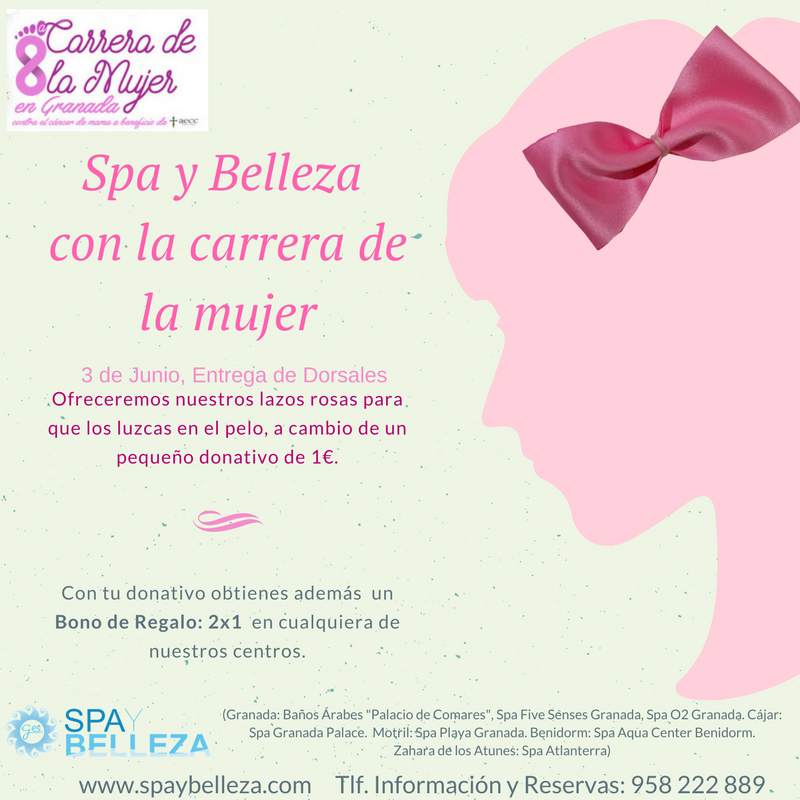 BanosArabes's tweet photo. Spa y Belleza colabora con la #8ªCarreraMujerGranada en beneficio de la Asociación Española contra el Cáncer.
https://t.co/42YIFXdTa0 https://t.co/Iws39H3YA2