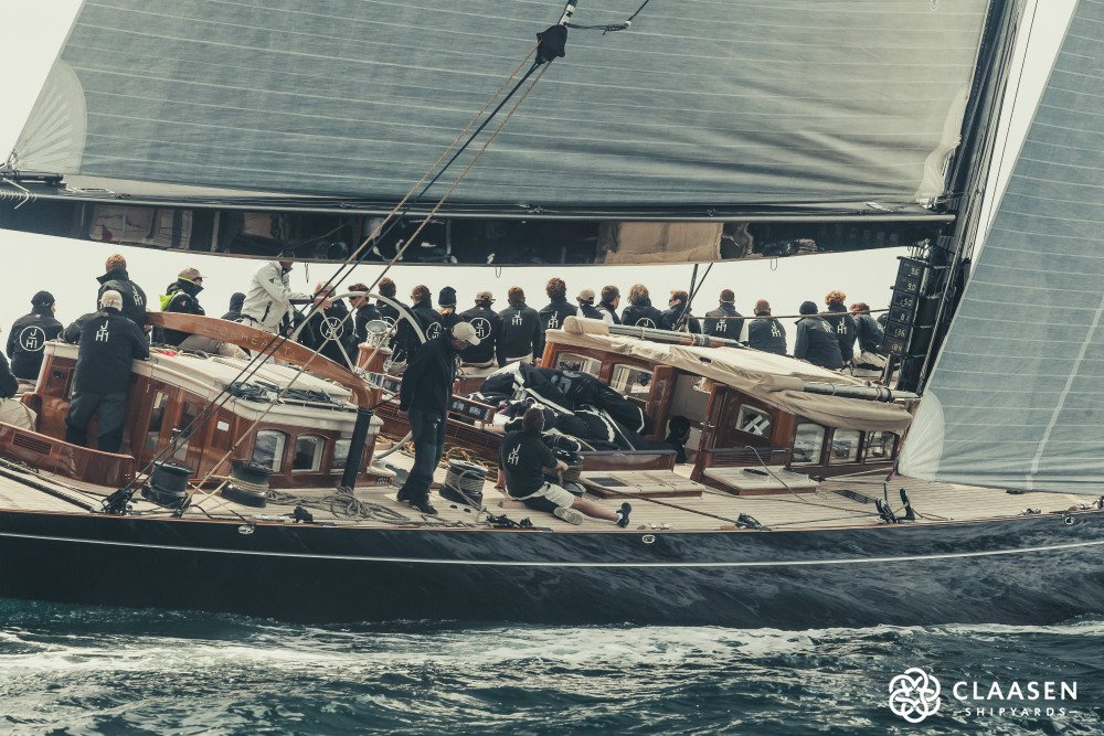 ClaasenShipyard's tweet photo. Lionheart came third in the J-class segment after four days of edge-of-seat racing! #heartofalion #jclassracing  https://t.co/hLuDsYBlia https://t.co/0DwVLdR8Lo