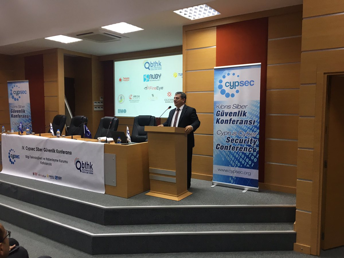CypSec '17 Ulaştırma ve Bayındırlık Bakanı Kemal Dürüst'ün konuşması ile devam ediyor. #Cypsec17
