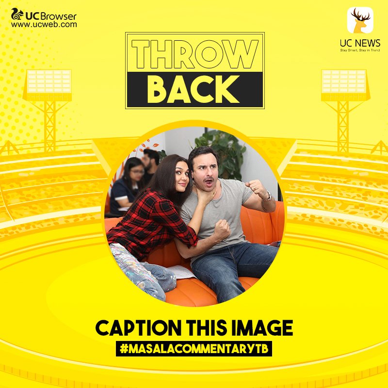 UCNews_India's tweet photo. Witnessed crazy moments during the #MasalaCommentary? Caption this image and be a part of #MasalaCommentaryTB! https://t.co/QtPxLqUnGJ