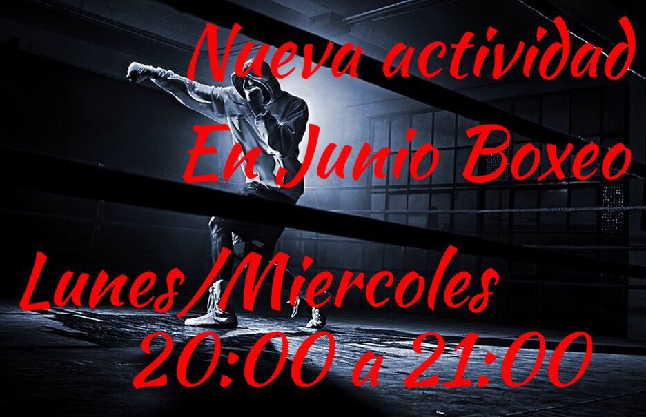 GimnasioTiger's tweet photo. Clases de boxeo lunes y miércoles de 20:00 a 21:00 desde Junio. Incluidas en la cuota del gym https://t.co/u6CSGjwded
