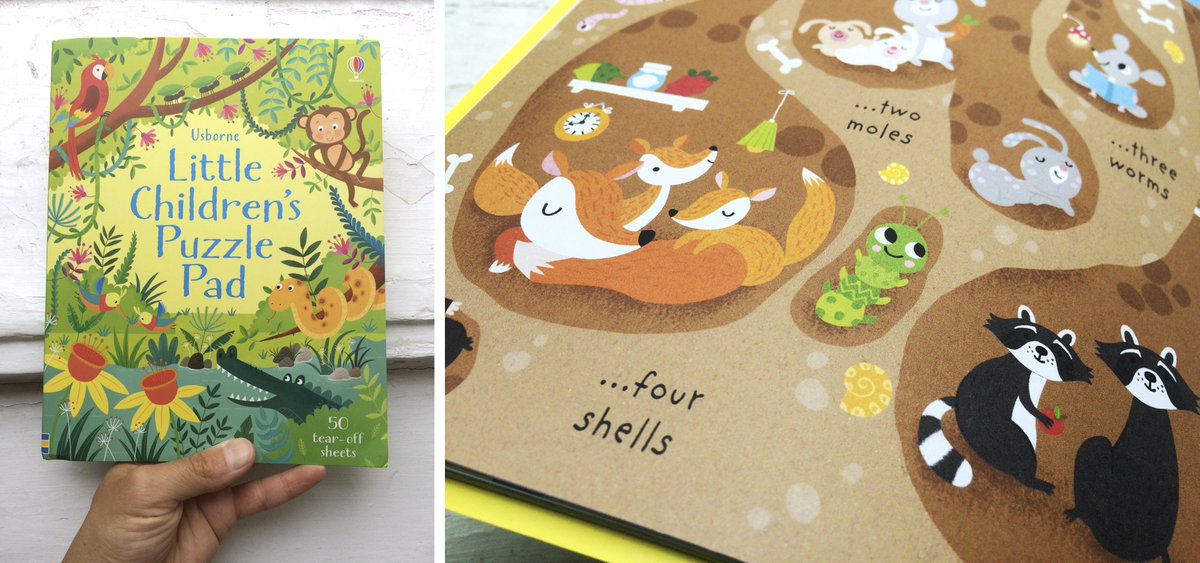 Got this today! #usborne #kidlitart #littlechildrenspuzzlepad #activitybook #illustration