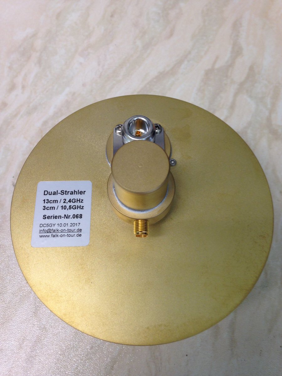 M0GIW's tweet photo. This arrived today #dualfeed #10ghz #13cms #eshailsat #amsat #DC5GY #sat https://t.co/t7JKhO2FFn