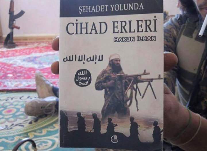 GirayKaleli's tweet photo. ISIS bloody jihadi book has been published just 3 miles away from Erdogan's home while 560 babies jailed w/their moms. https://t.co/79DCEnqbOT