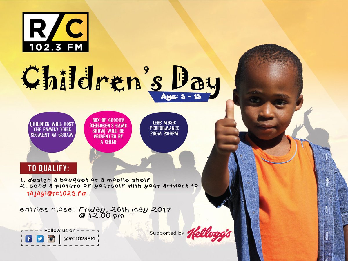 Max1023FM's tweet photo. Turn up for the biggest roll call of youngsters this #ChildrensDay with @deartosin this Saturday.
#ChildrensDay2017
#KnowledgeMeetsFun https://t.co/Rk156uzPFY