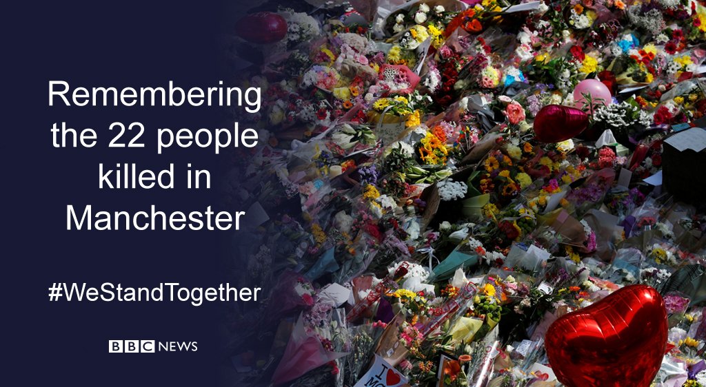 BBCNews's tweet image. Remembering the victims of the Manchester Arena attack 

bbc.in/2rTpbYa #WeStandTogether
