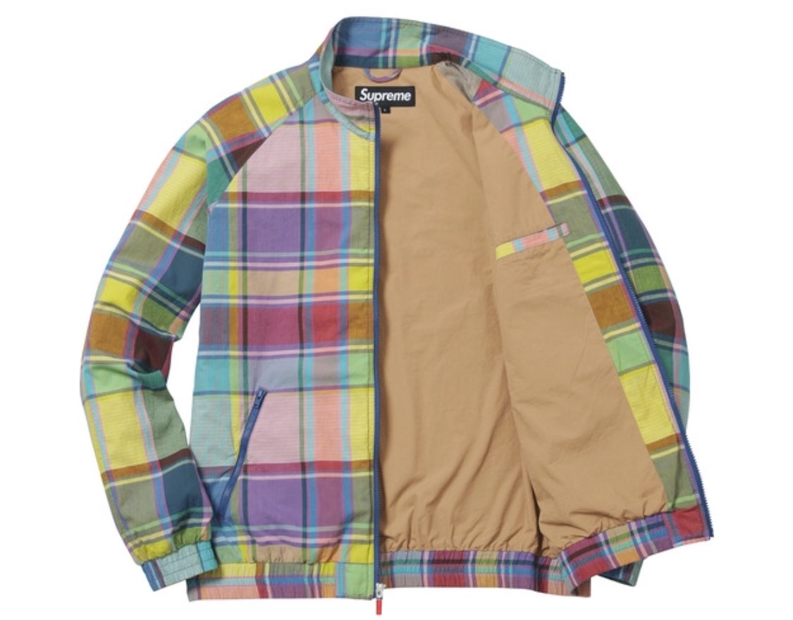 MRBLD on Twitter: "Supreme Madras Track Jacket…