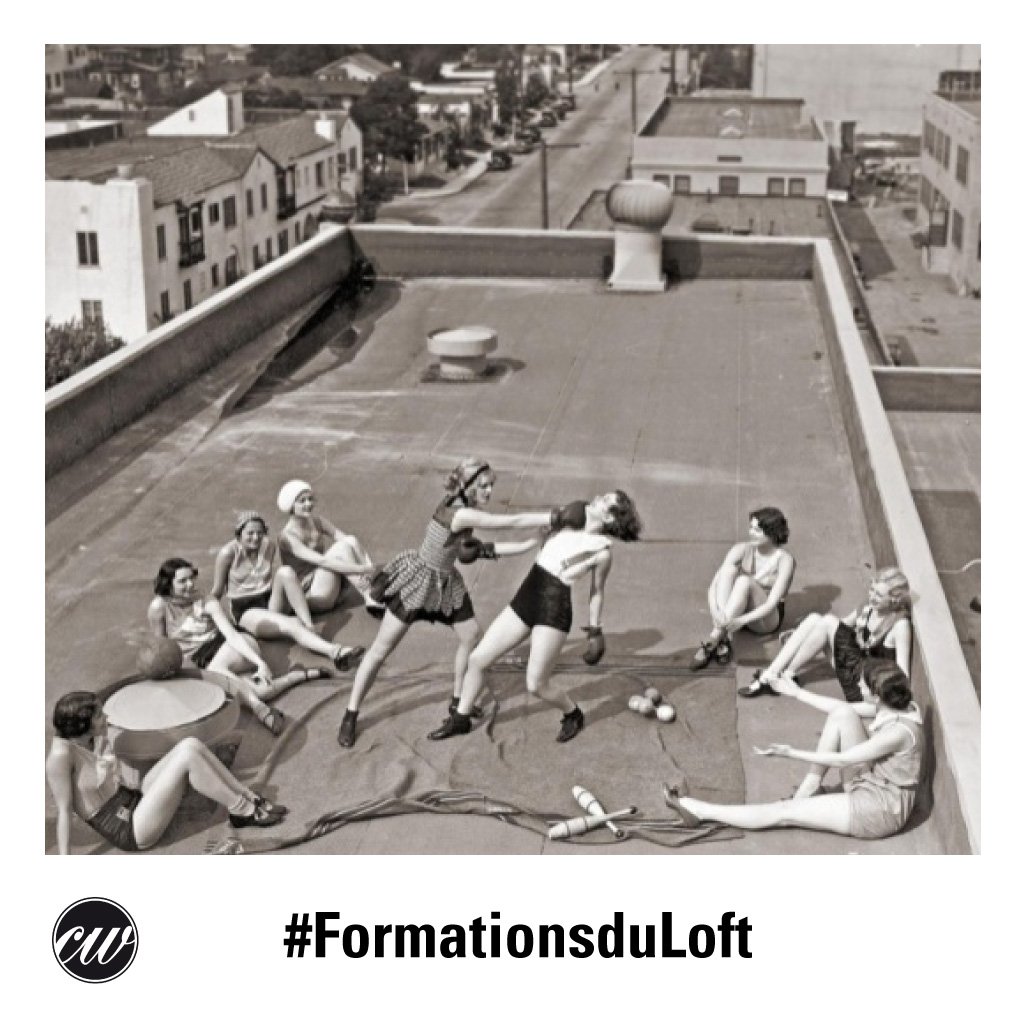 CWagency's tweet photo. Match de boxe féminin sur les toits. Los Angeles, 1933
Elles ont pu le faire et vous? #FormationsduLoft https://t.co/pfpCfwh8Pt https://t.co/exbQUYiKVD