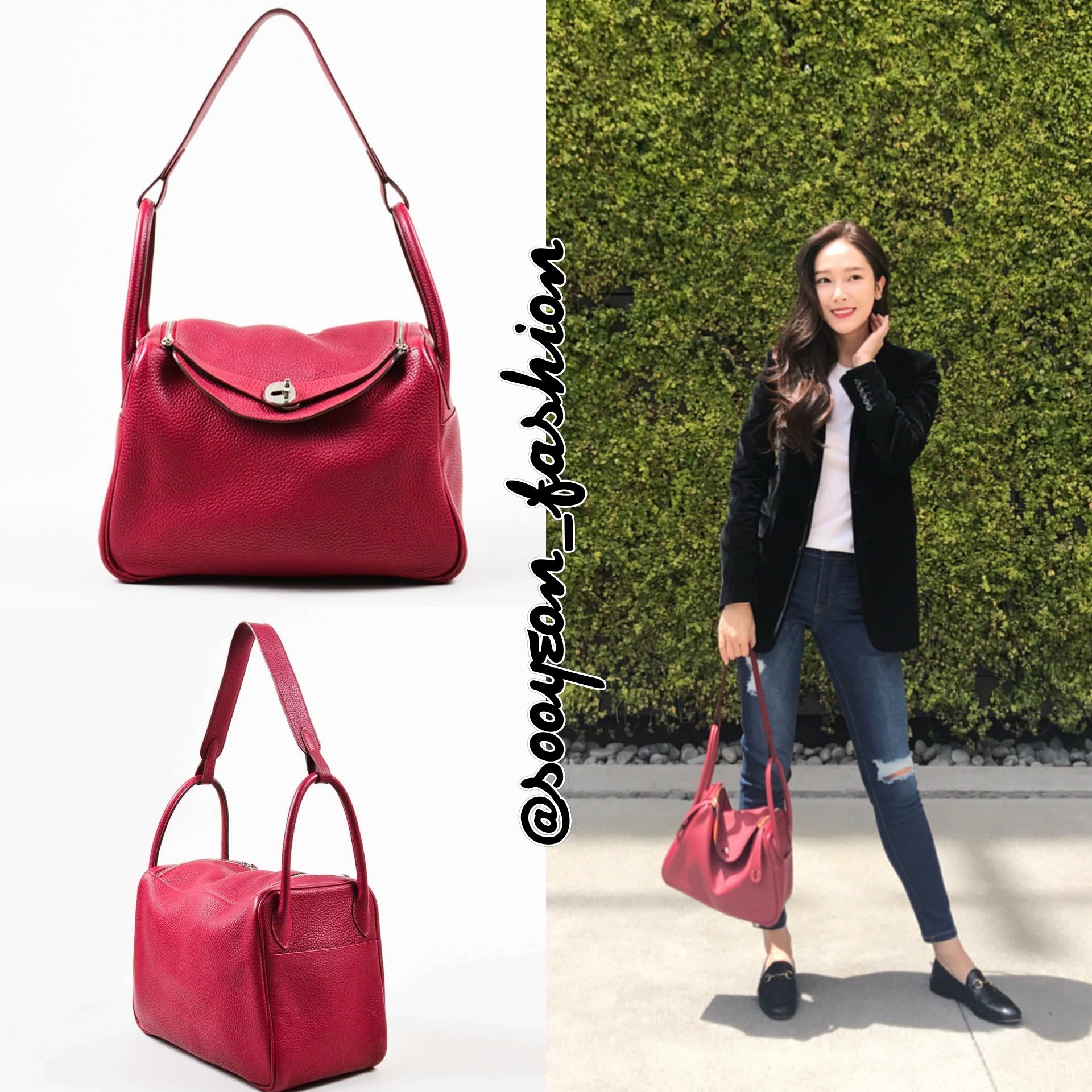 jsy fashion on X: 161209 Incheon Airport HERMES: Lindy 30 Satchel