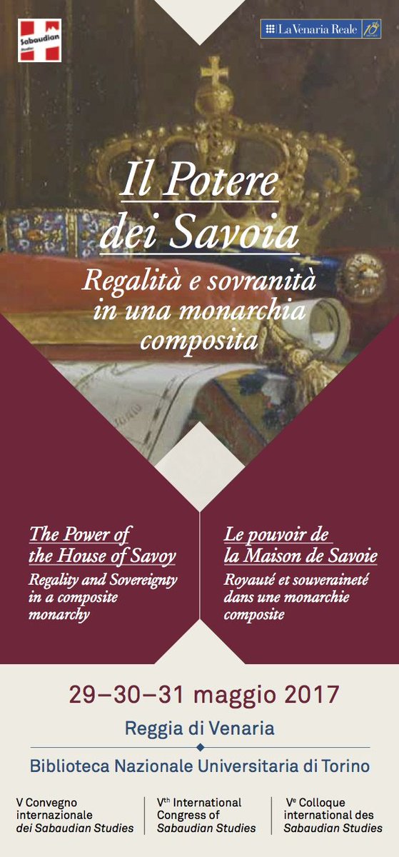 mondoame's tweet photo. 29-31maggio #convegno «Il potere dei Savoia. Regalità e sovranità in una monarchia composita» #segnalando
Programma: https://t.co/PqyCa8RKbp https://t.co/Bltqw2E4j2
