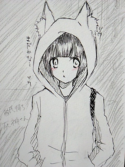 _M_39_'s tweet photo. なんとなくで描いたから誰か分からんかも
やけど一応死神くんです((
ちなみに彼氏は安定の天パさんです・ω・ https://t.co/vKzajRB25B
