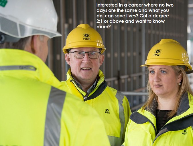 HSE will be recruiting trainee inspectors. Find out more here Health