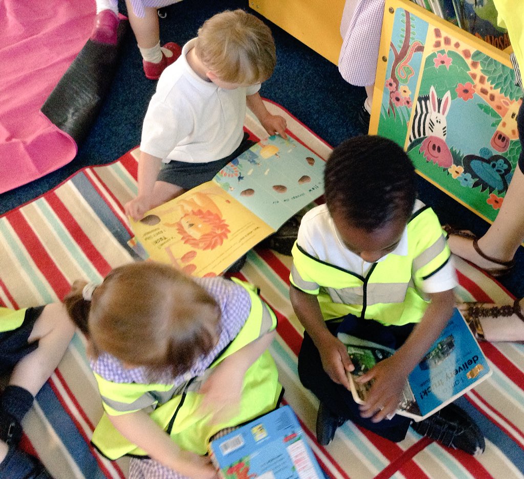 nickyclements71's tweet photo. Nursery @RowParkAcademy visited the delightful #RisingBrookLibrary today, learning about people who help us - thank you for our #Bookstart! https://t.co/mn95KibrrW