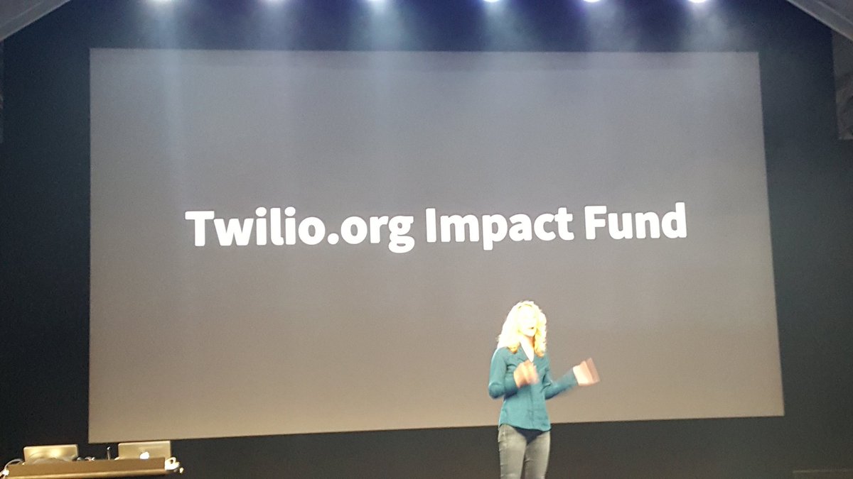98arthurj's tweet photo. @twilio announces https://t.co/SkZnlpJ9QT Impact Fund and first $1 million to eight organizations @rockclimbergirl @signalconf https://t.co/qgormgZR94