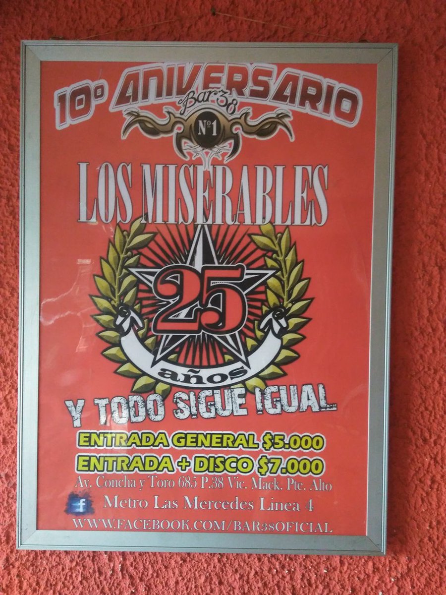 El sábado, en el BAR 38, tocaremos algunos temas viejitos.. luego de esta tocata paramos hasta el concierto de los 25 años...
