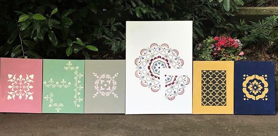 GreenFoxInt's tweet photo. #stencil #new #range #hastobeFrenchic #upcycle #restore #garden #home #interior https://t.co/xDLkLGa3v8