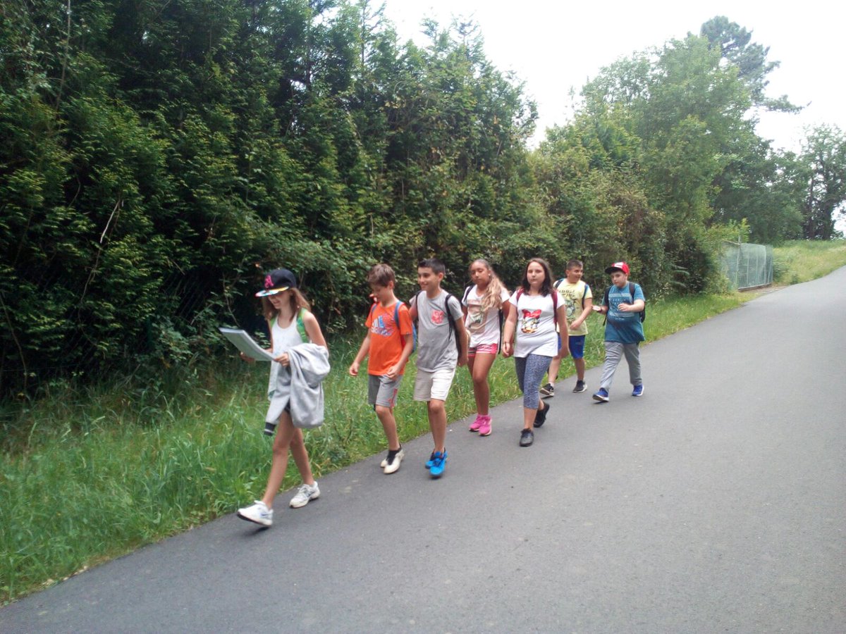 LaSalleFerrol's tweet photo. Toda la tarde explorando los montes de #Alvarella en Orientaventura el Equipo M está llegando al Castelo de Andrade. #ExcursiónFindeCurso https://t.co/w4kJVwCjU7