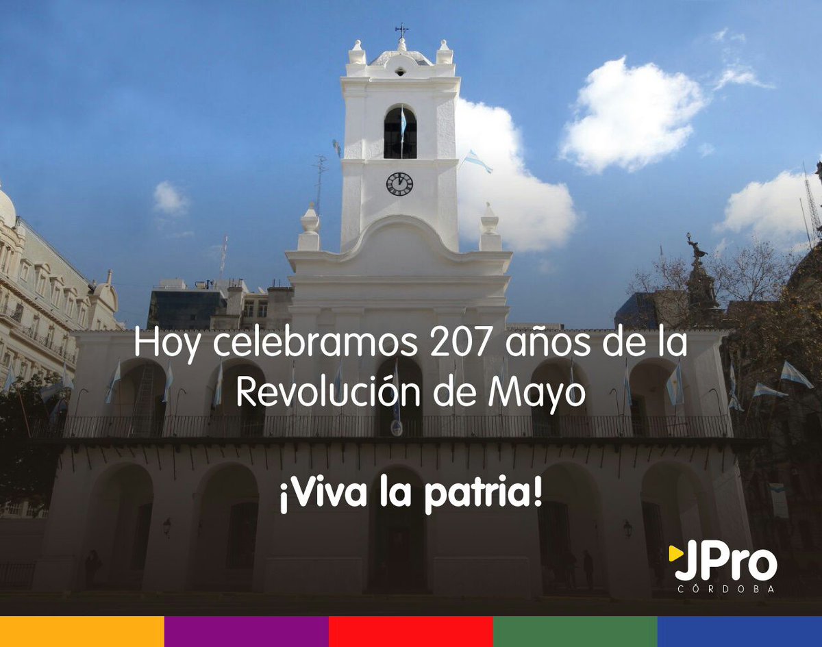 JovenesProSec12's tweet photo. #FelizDíaDeLaPatria 
Sigamos construyendo juntos el país que nos merecemos todos los argentinos.
#25deMayo https://t.co/3Bzr1htXGq