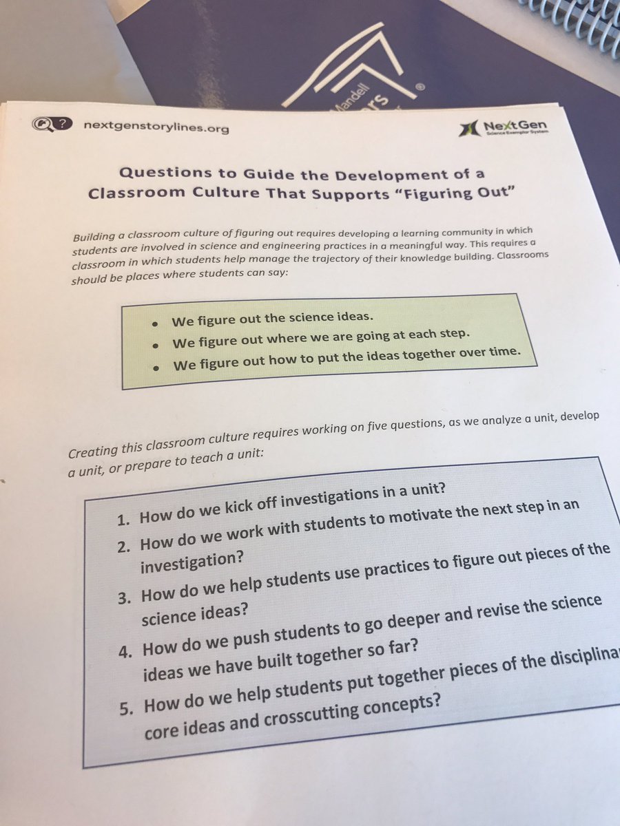 tjscience's tweet photo. "Taking it back to our Classrooms" - the new pathway from the @NGSXproject project is well underway in Connecticut!! #ngss #ngsschat https://t.co/H3w0G5qv4T