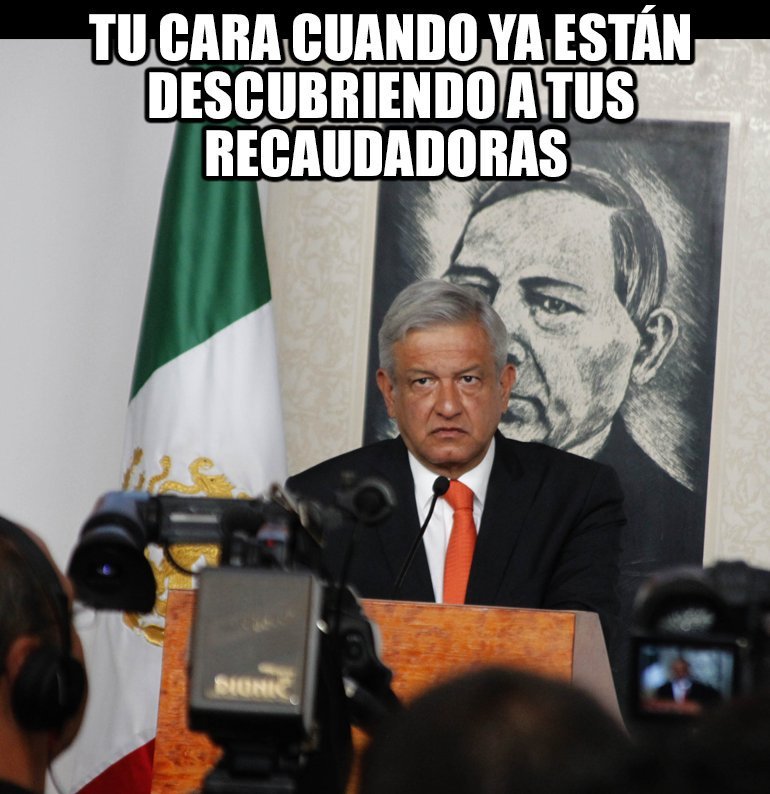 Formato7oficial's tweet photo. #MemeF7 Tu cara cuando cachan a tus recaudadoras
#Formato7 #AMLO #Morena #Elecciones2017 https://t.co/FOPJOLEYx7 https://t.co/PlLbdYTnJP