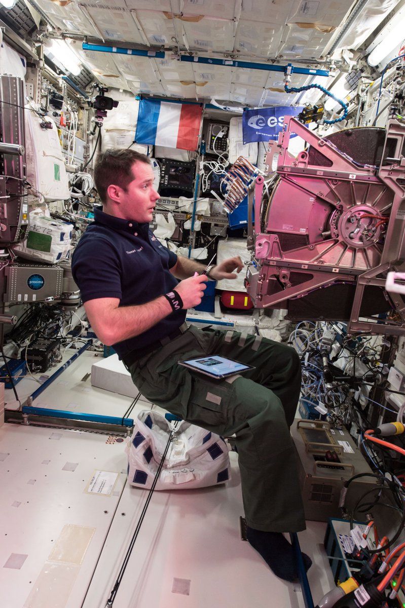 Biolab maintenance, our workstation for biological experiments. A complicated machine that has <a href="/Ferrari/">Ferrari</a> components #spacemechanic