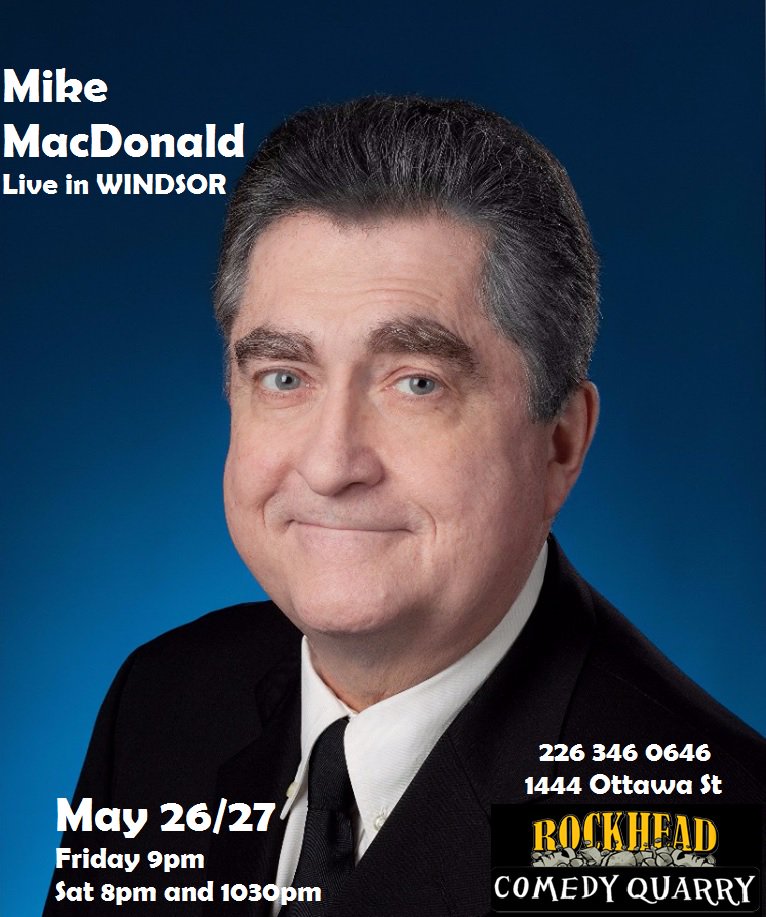 This weekend! The King of Canadian Comedy MIKE MACDONALD  #yqg #Windsor #standupcomedy #comedy #comedyquarry