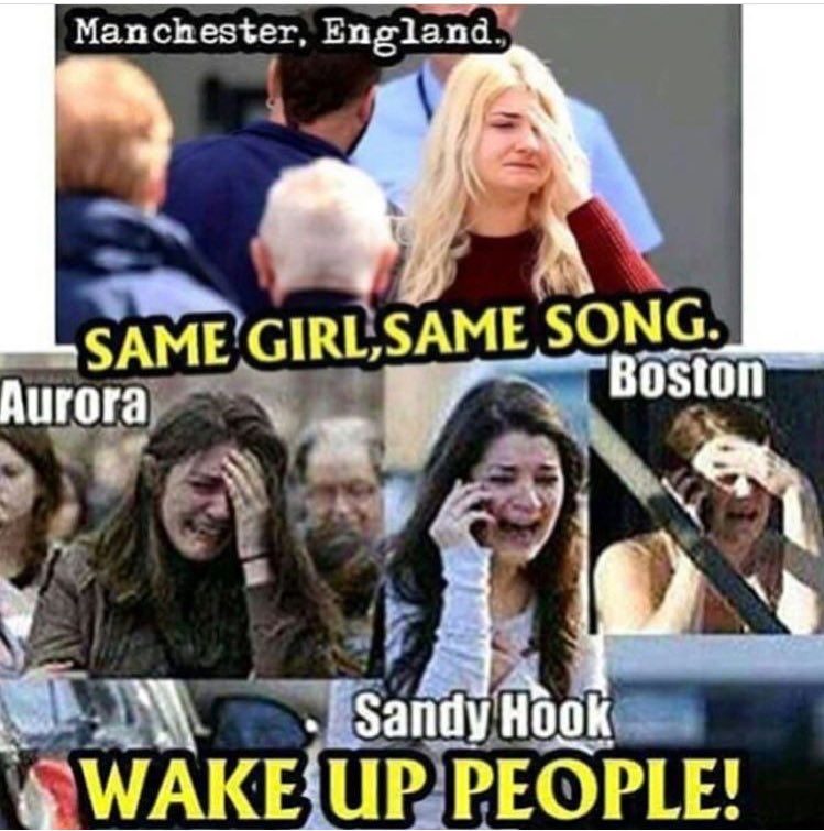 BProgressive16's tweet photo. Another HOAX propagated by the Powers-That-Be pushing #terrorism and #ww3! #Manchester #PrayForManchester #sethrich https://t.co/X0k56BxfE7