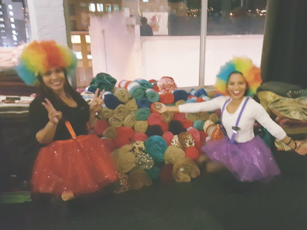 We've added the blankets you dropped at the farm to the pile at the #twitterblanketdrive final count event at Fire &amp; Ice Hotel. #TBD2017