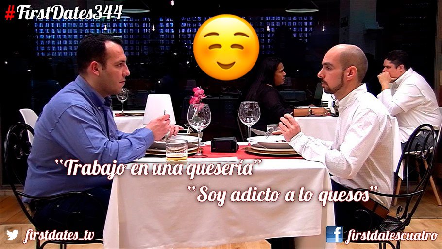 firstdates_tv's tweet photo. Que nadie se quede sin ver #FirstDates344, aunque no hay nada como verlo en directo con los tuiteros "dándolo todo" https://t.co/o3JdI596Jz https://t.co/vNaXFqWDWY
