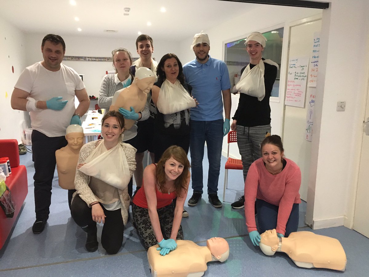 WCT_FIRSTAID's tweet photo. Certificate have been sent out to this lovely lot @oasisfuncentre today.  Thanks @belindaelms for another fab #efaw #firstaid course https://t.co/s9vxA6SLTI