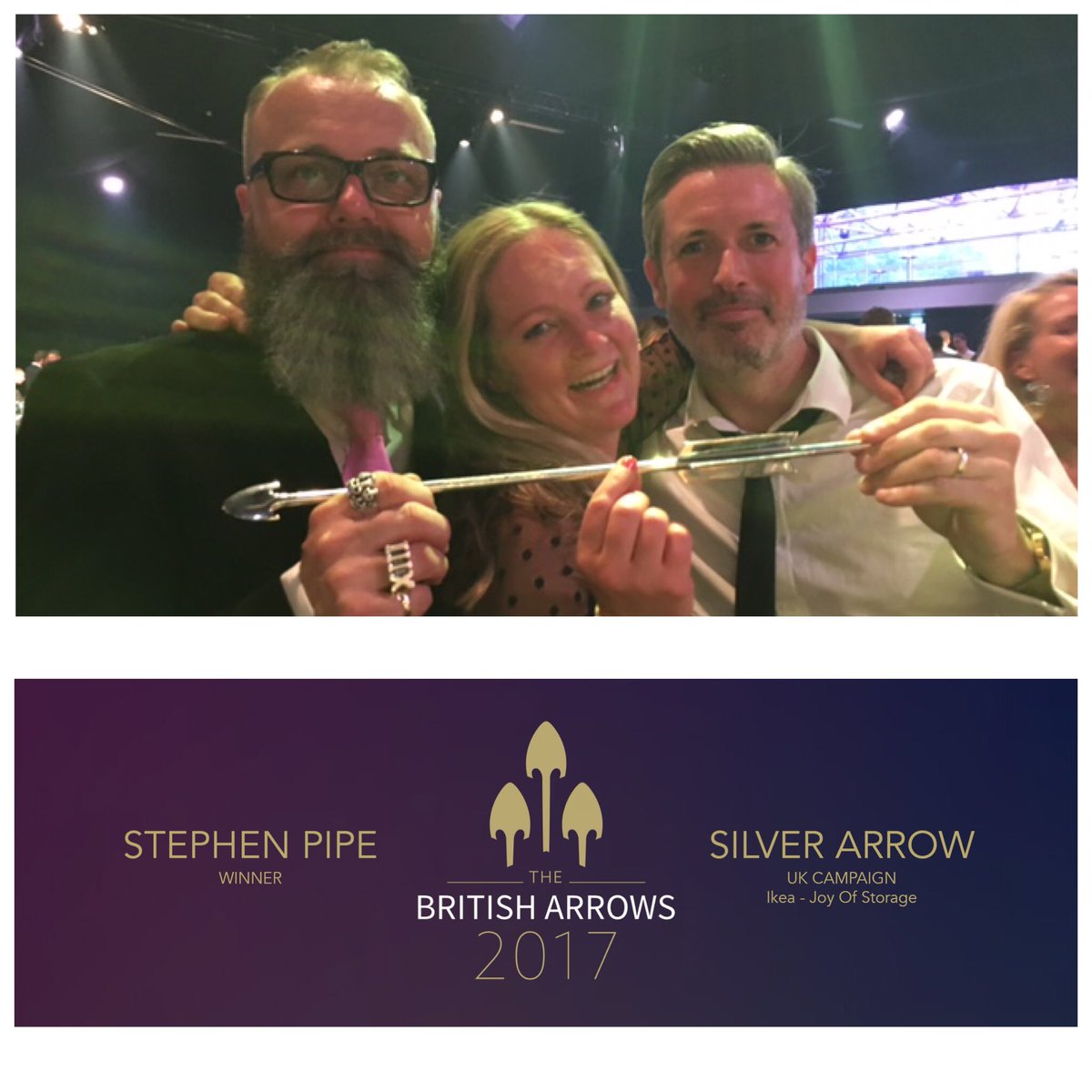 tantrum_prod's tweet photo. #congrats #stephenpipe #silver arrow #winner
@motherlondon @IKEAUK #family
@ManUtd aren't the only ones with silverware today #winning https://t.co/fDsdogHRii