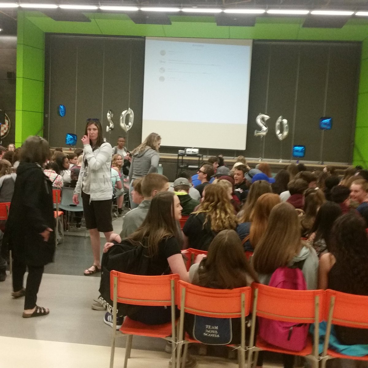 denikedave's tweet photo. Grade 9 orientation at Cole Harbour High.  Welcome class of 2020! https://t.co/FtO9PHwAuI
