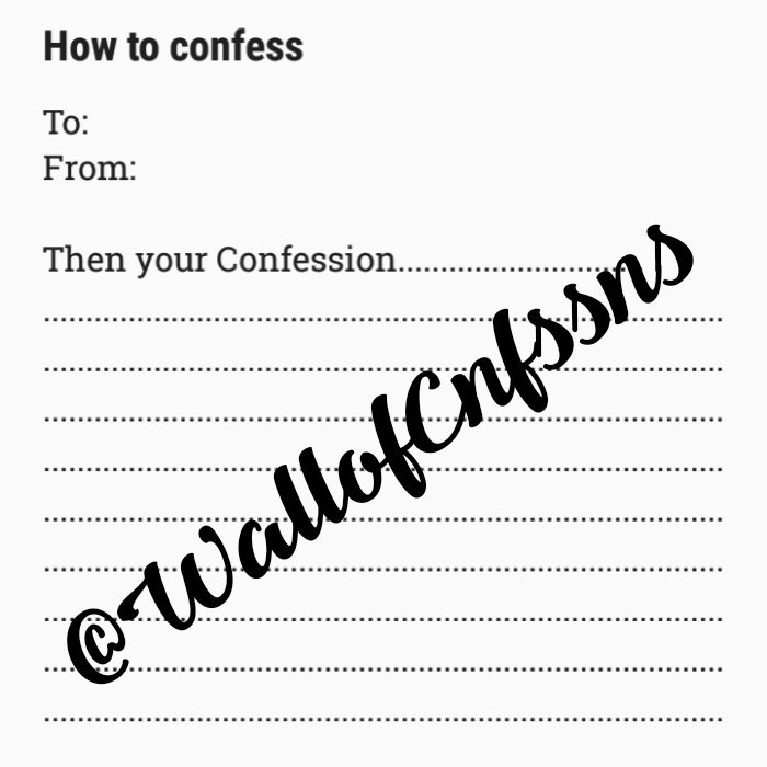 Confession Wall (WallofCnfssns) Twitter