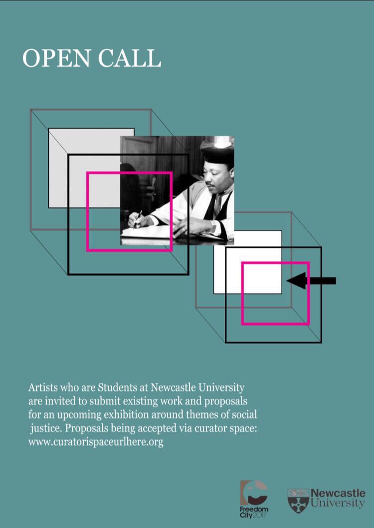 22curators's tweet photo. Great Opportunity for @StudentsNCL @FineArtNCL exhibition for @freedomcity2017 #opencall #getinvolved https://t.co/YAFvtvuSrb