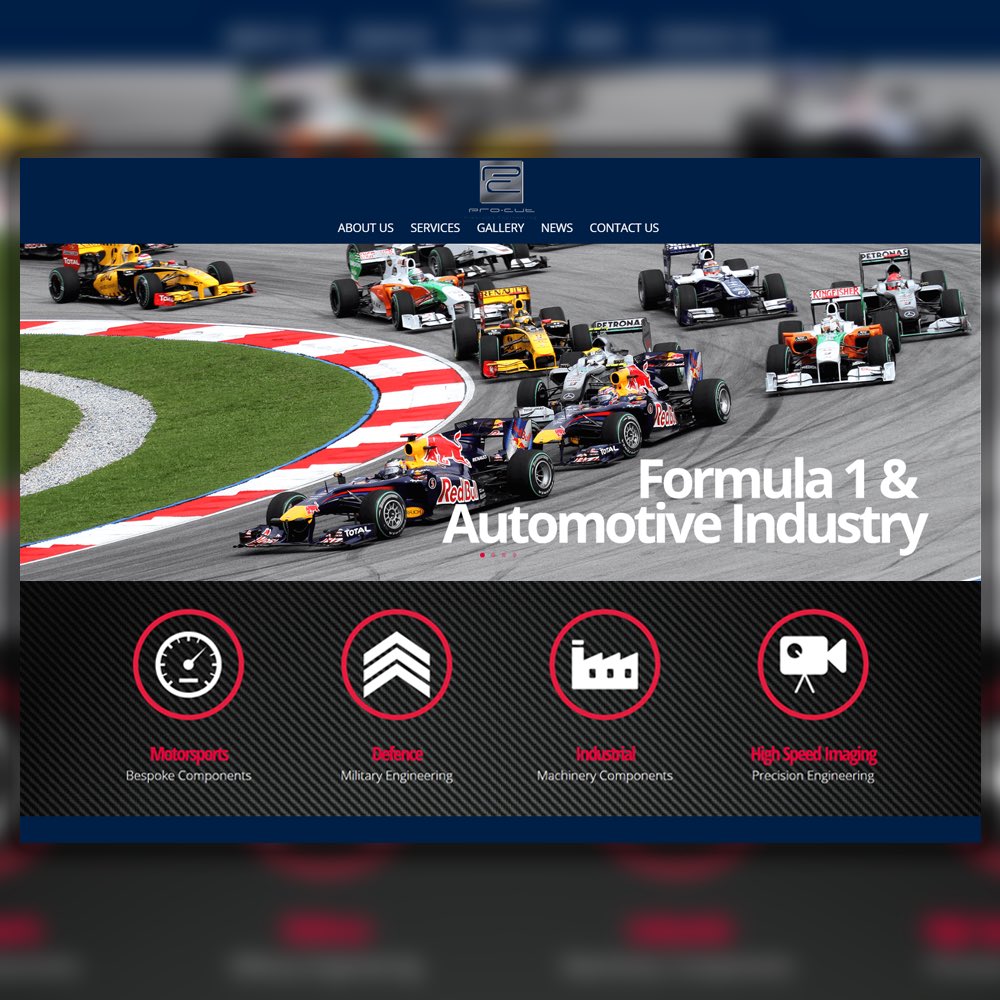 Responsive Website design concept for customer in the precision engineering industry. #miltonkeynes #Webdesign