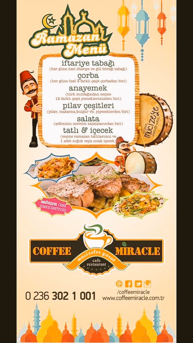 Manisa'nın en iyi ustalarından en lezzetli 😋 yemeklerimizle iftarınızı açıp huzurlu bir ortamda sizleri Ramazan keyfine davet ediyoruz