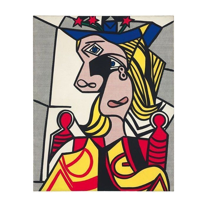 Art by Roy Lichtenstein #maybeokayblog #maybeokayart #art #artist #contemporary #contemporaryart #popart #pop #comics #bold #graphic #desig…
