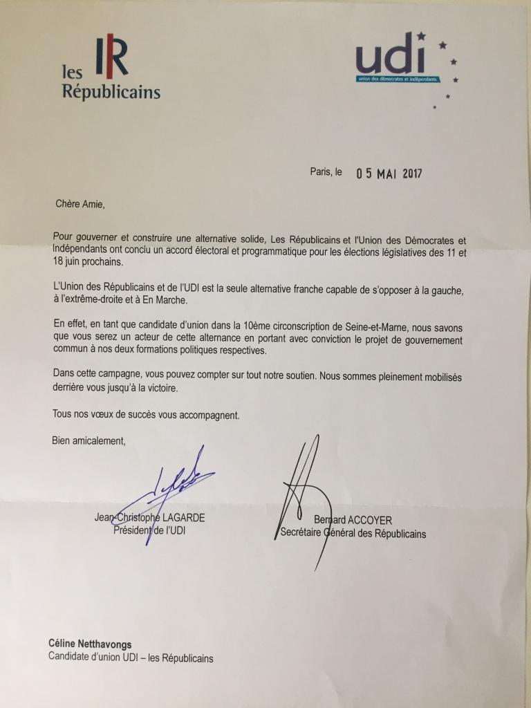 CNetthavongs's tweet photo. J'ai l'honneur et le plaisir d'être la candidate officielle @lesRepublicains et @UDI_off. En route vers la victoire ! 
Amitiés
CN
#Circo7710 https://t.co/3sqFAl5Oy4