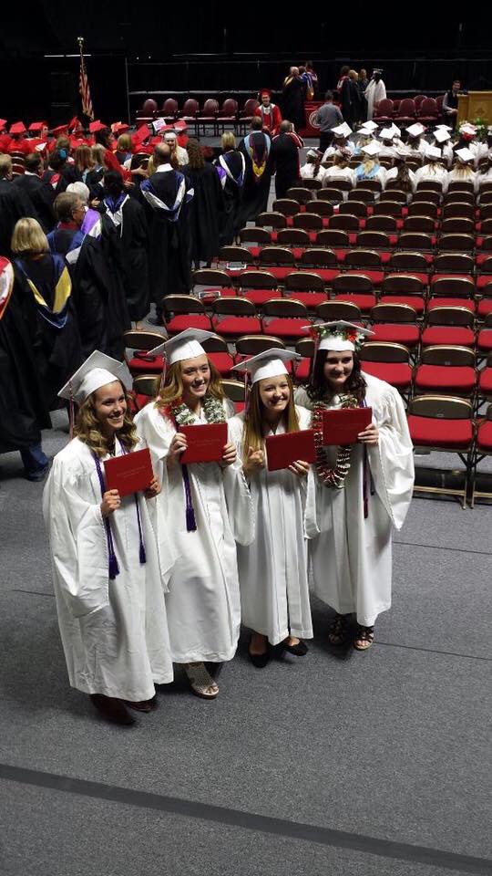 middlepaxton's tweet photo. In honor of graduation week, happy 1 year of being graduated🙏😍🎉 #gradcap #bestfriends #mylove #classof2K16 https://t.co/eut13wkde4