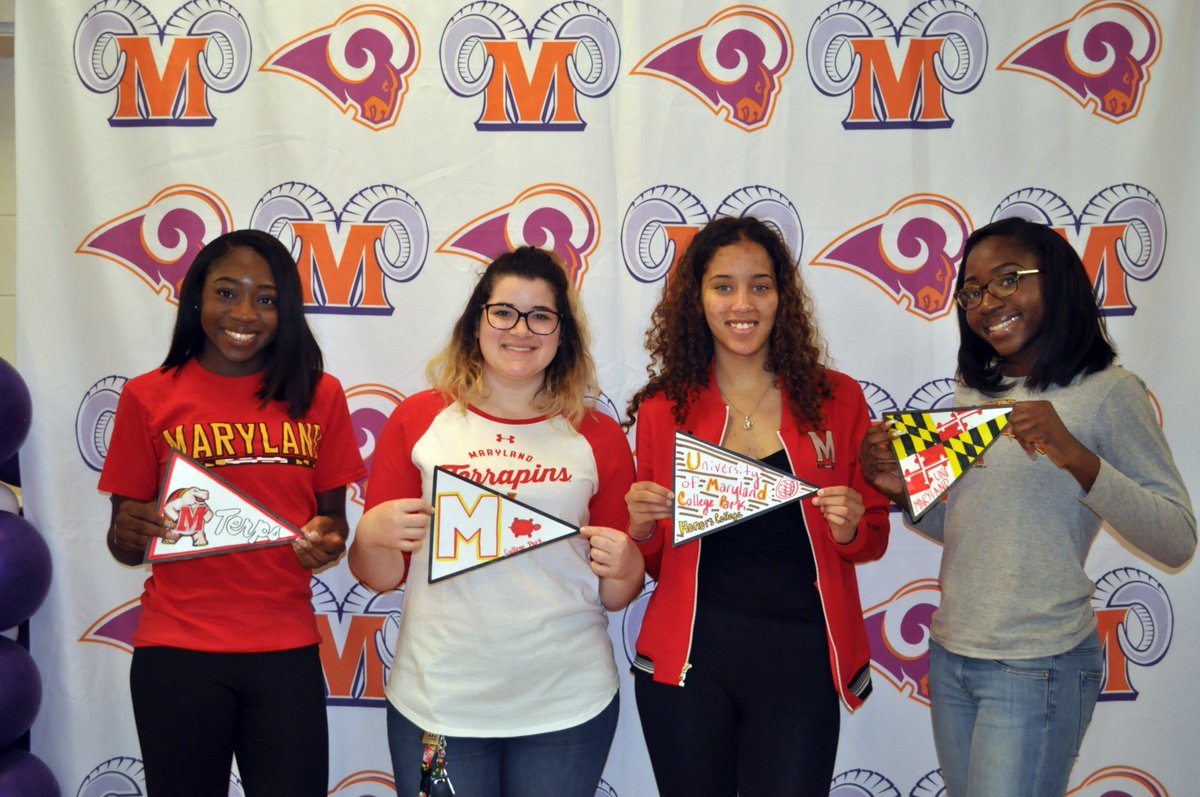 McDonoughHS's tweet photo. Senior scholars @McDonoughHS participate in a College Signing Day celebration! https://t.co/cvU4Fn7PSC