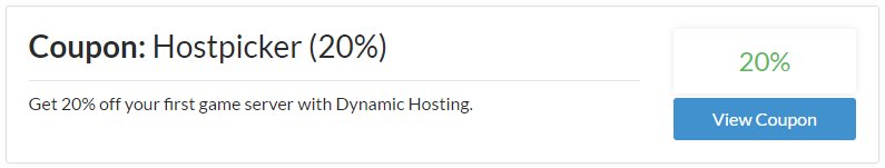 Dynamic_Hosting's tweet image. We've just added our first coupon on @hostpicker's new website! Use code: HOSTPICKER for 20% off.